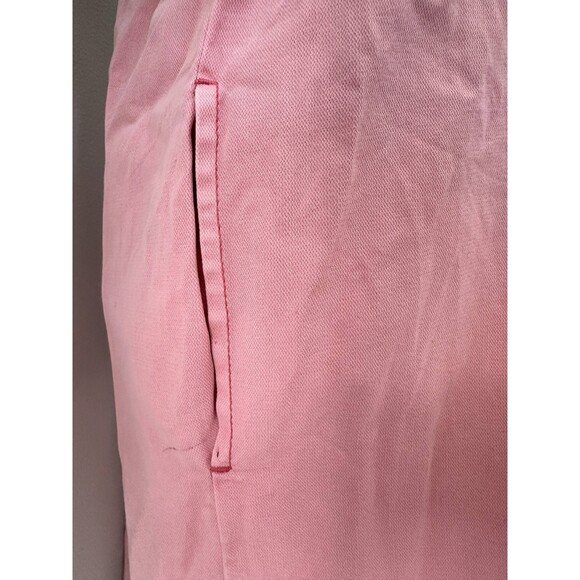 Gap Pink Denim Polo Shirt Popover Casual Midi Preppy Dress size Large - Picture 8 of 9